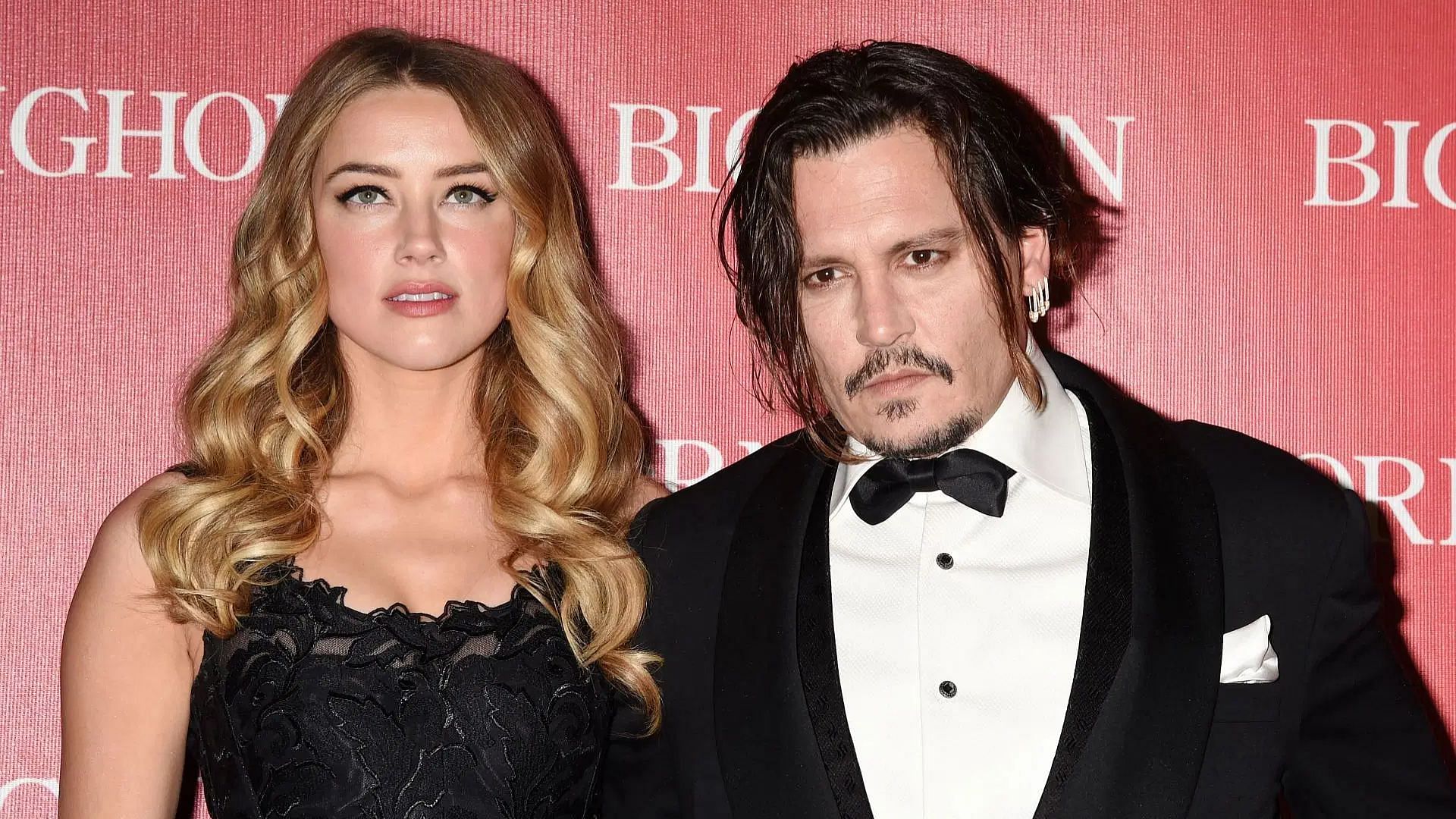 Amber Heard and Johnny Depp attend the 27th Annual Palm Springs International Film Festival Awards Gala (Image via Getty)